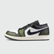 Кроссовки Nike Air Jordan 1 Low Wh. / Black / Green