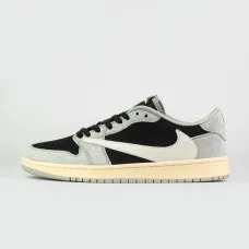 Кроссовки Air Jordan 1 Low x Travis Scott Light Grey Wmns